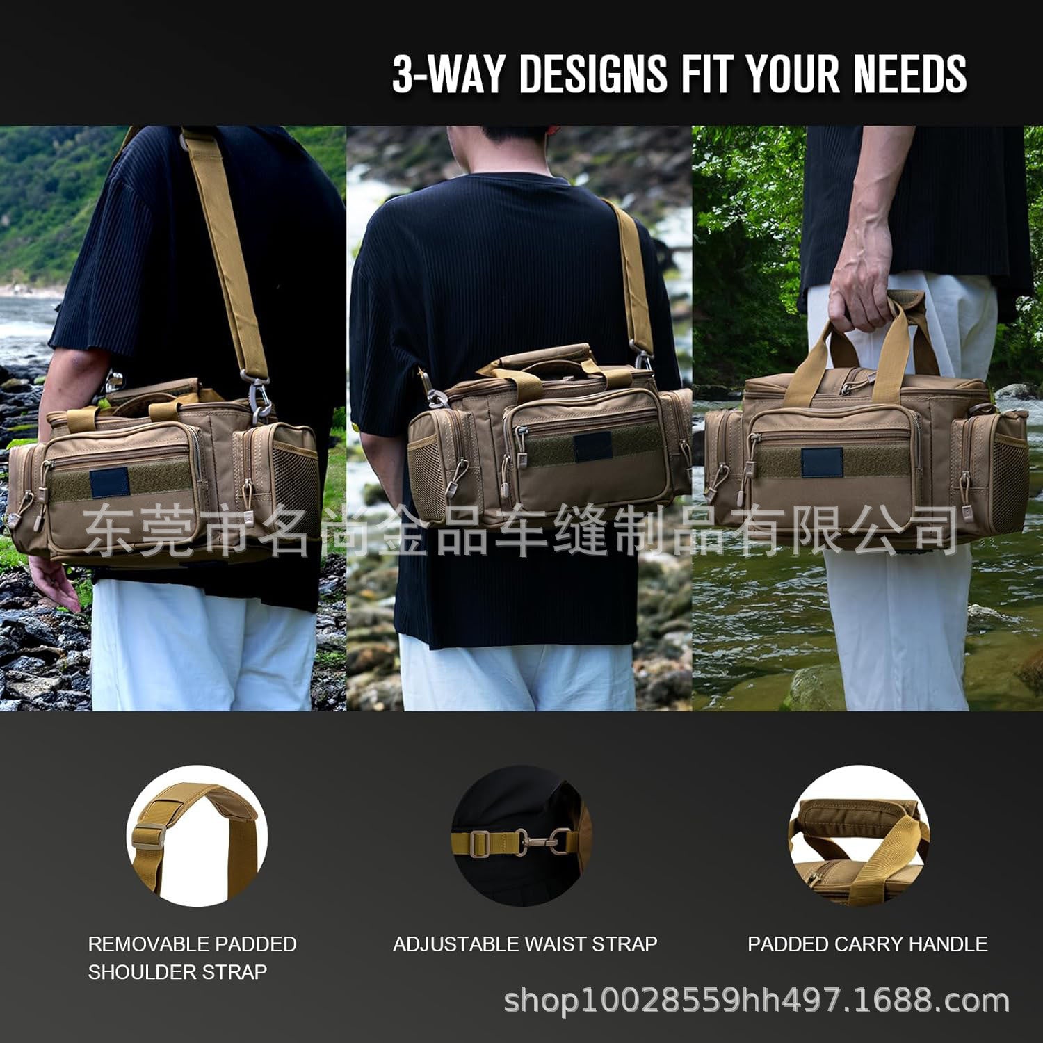 Tactical Outdoor Backpack for Fishing Gear and Bait
