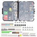 167Pcs Carp Fishing Accessories with Storage Box (Set)